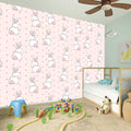 Cute Rabbit Pattern Print Wall Sticker
