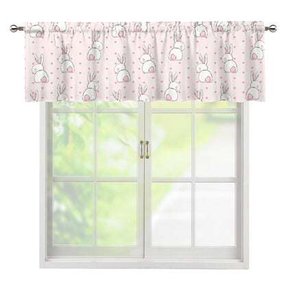 Cute Rabbit Pattern Print Window Valance