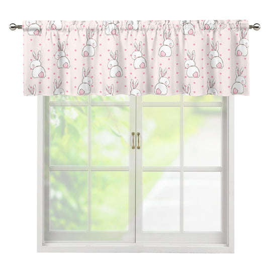Cute Rabbit Pattern Print Window Valance