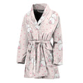 Cute Rabbit Pattern Print Women's Bathrobe
