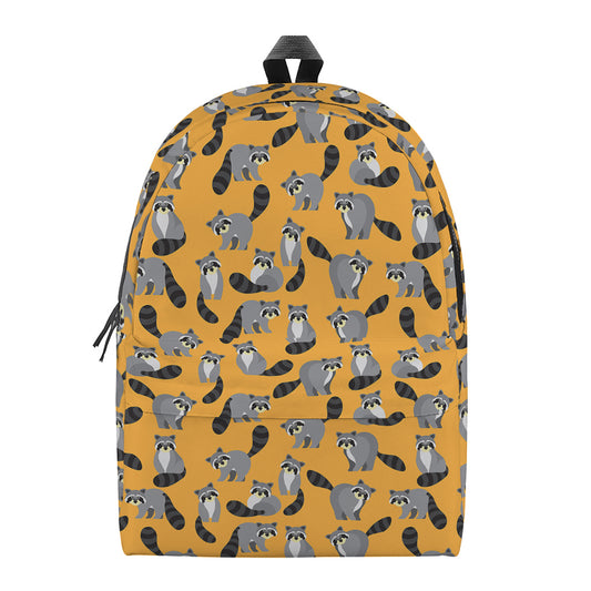 Cute Raccoon Pattern Print Backpack
