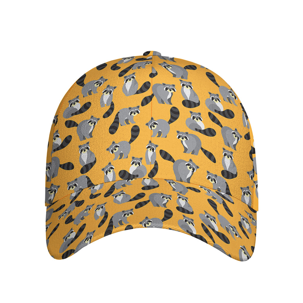 Cute Raccoon Pattern Print Baseball Cap