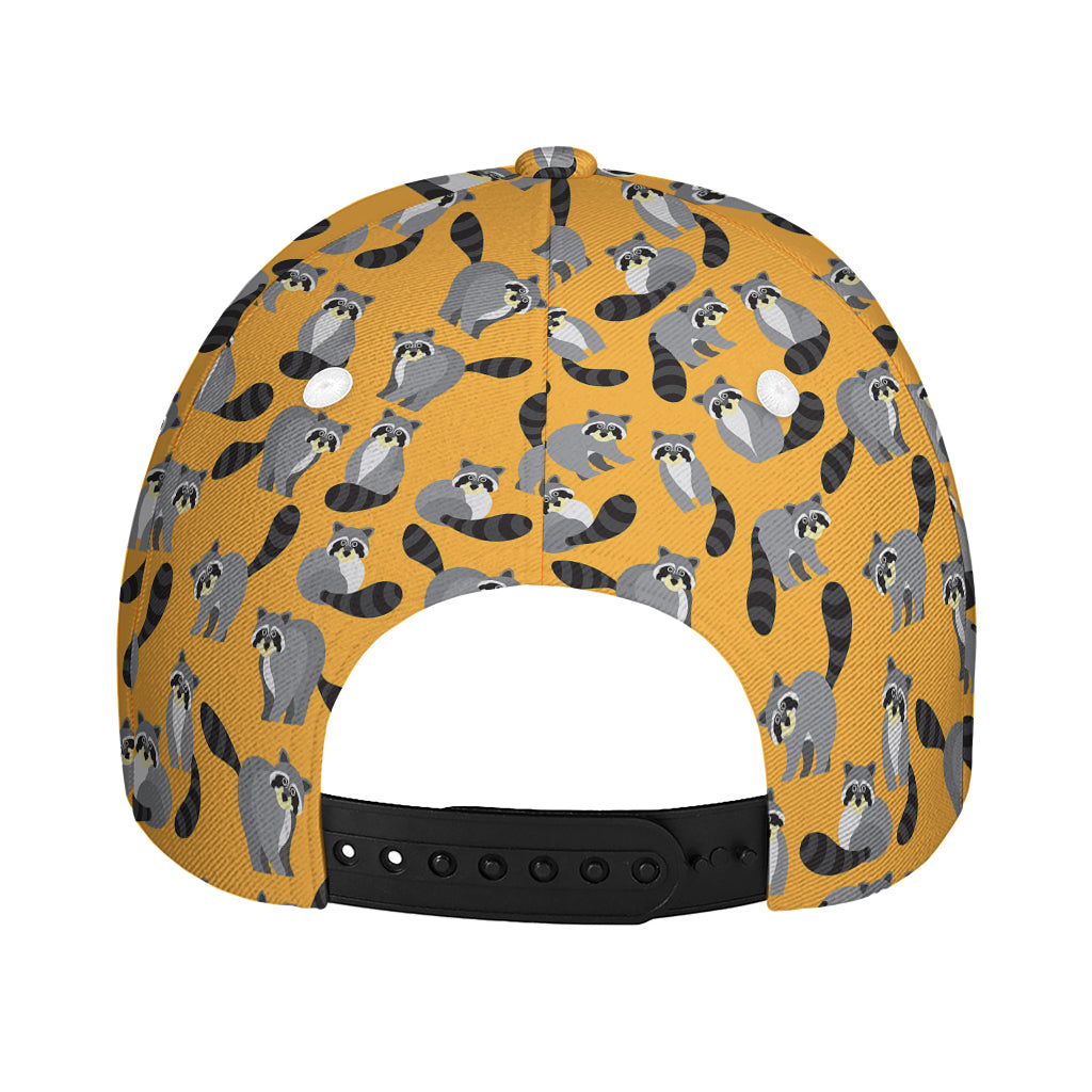 Cute Raccoon Pattern Print Baseball Cap