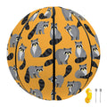 Cute Raccoon Pattern Print Basketball