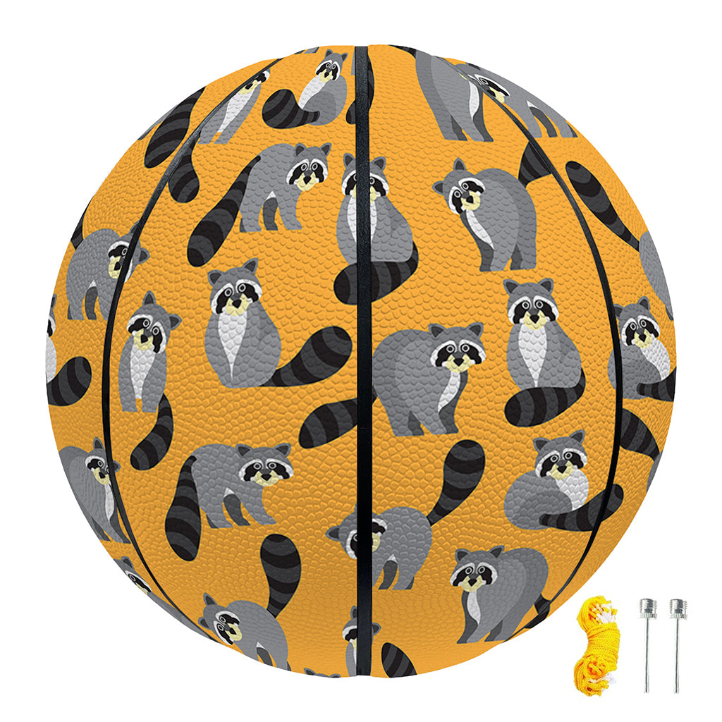 Cute Raccoon Pattern Print Basketball