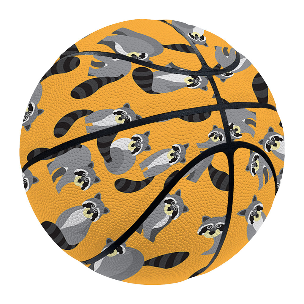 Cute Raccoon Pattern Print Basketball