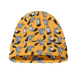 Cute Raccoon Pattern Print Beanie