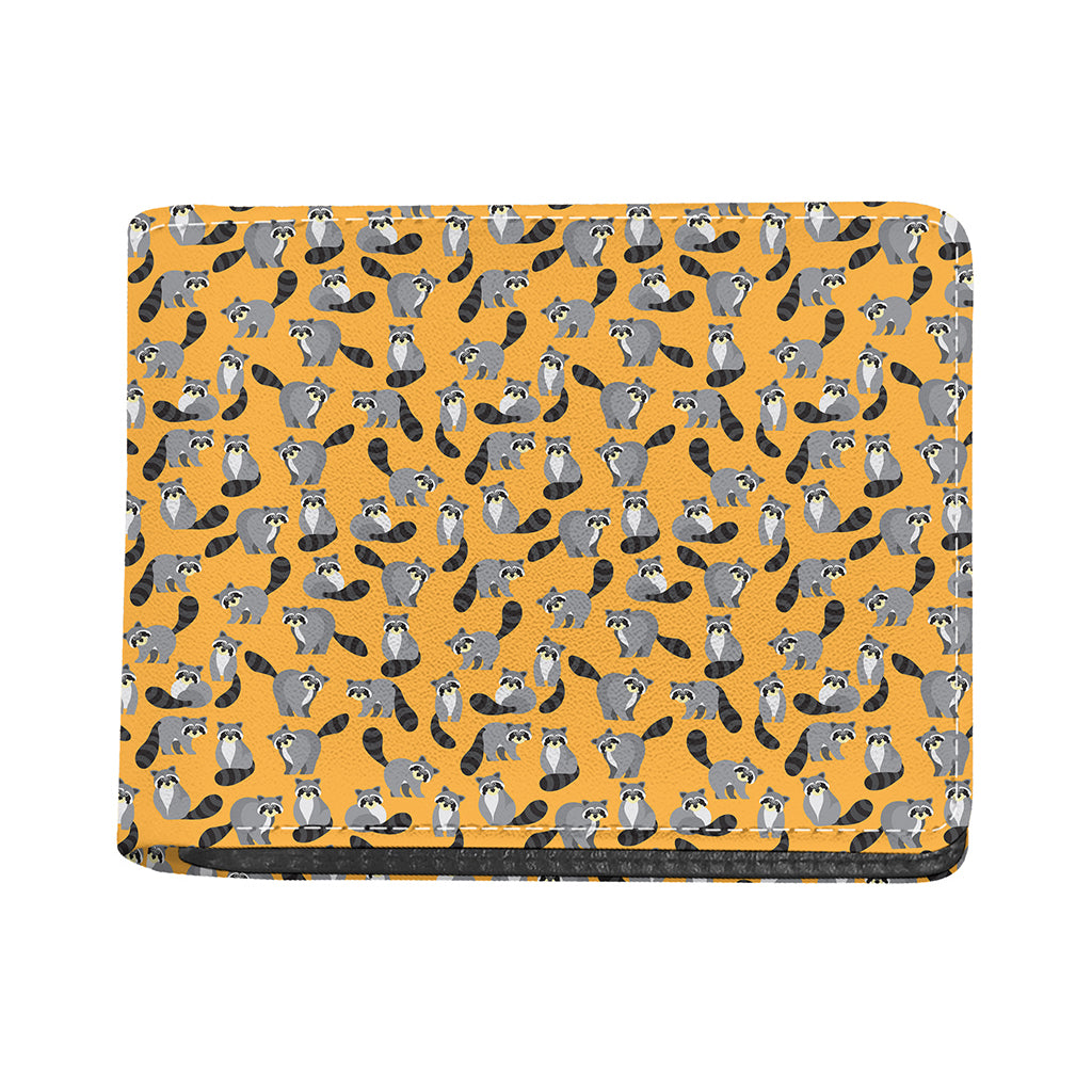 Cute Raccoon Pattern Print Bifold Wallet