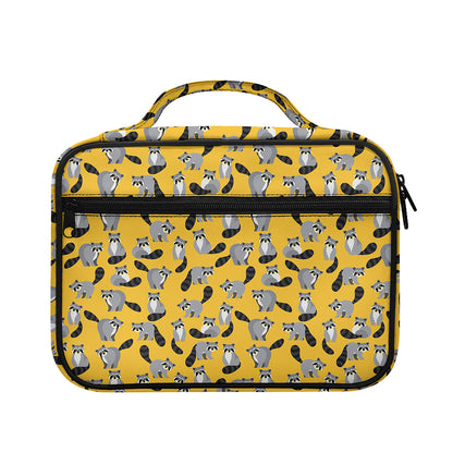 Cute Raccoon Pattern Print Briefcase Bible Bag