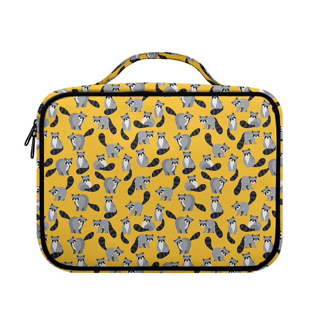 Cute Raccoon Pattern Print Briefcase Bible Bag