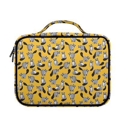 Cute Raccoon Pattern Print Briefcase Bible Bag