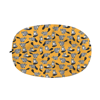 Cute Raccoon Pattern Print Car Side Mirror Covers