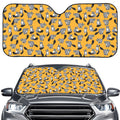 Cute Raccoon Pattern Print Car Windshield Sun Shade