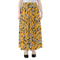 Cute Raccoon Pattern Print Chiffon Maxi Skirt
