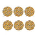 Cute Raccoon Pattern Print Coaster Set