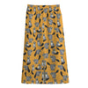 Cute Raccoon Pattern Print Cotton Front Slit Maxi Skirt