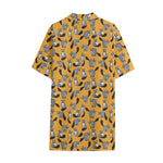 Cute Raccoon Pattern Print Cotton Hawaiian Shirt