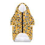 Cute Raccoon Pattern Print Dog Zip Up Hoodie
