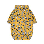 Cute Raccoon Pattern Print Dog Zip Up Hoodie