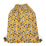 Cute Raccoon Pattern Print Drawstring Bag