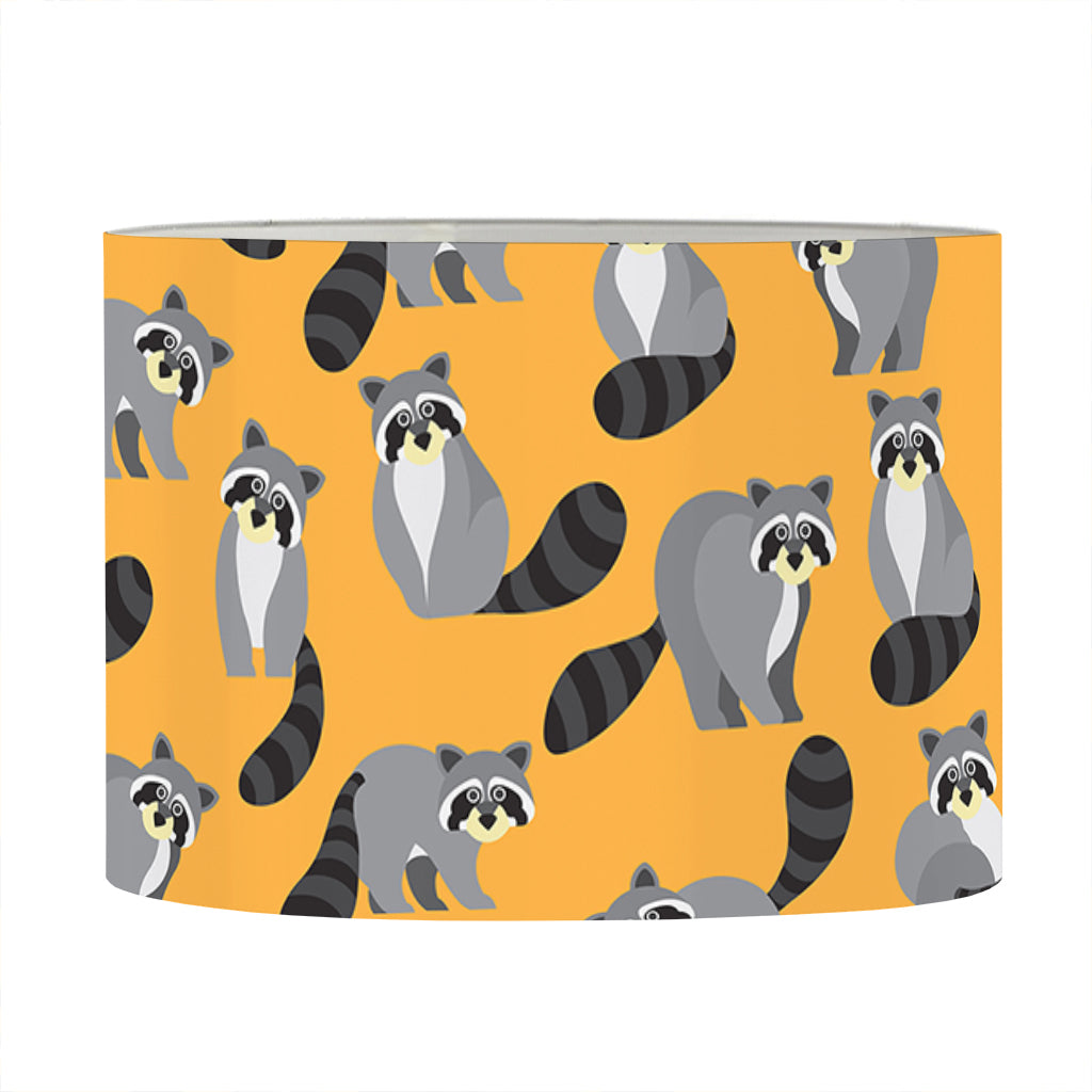 Cute Raccoon Pattern Print Drum Lamp Shade