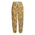 Cute Raccoon Pattern Print Fleece Lined Knit Pants
