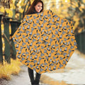 Cute Raccoon Pattern Print Foldable Umbrella