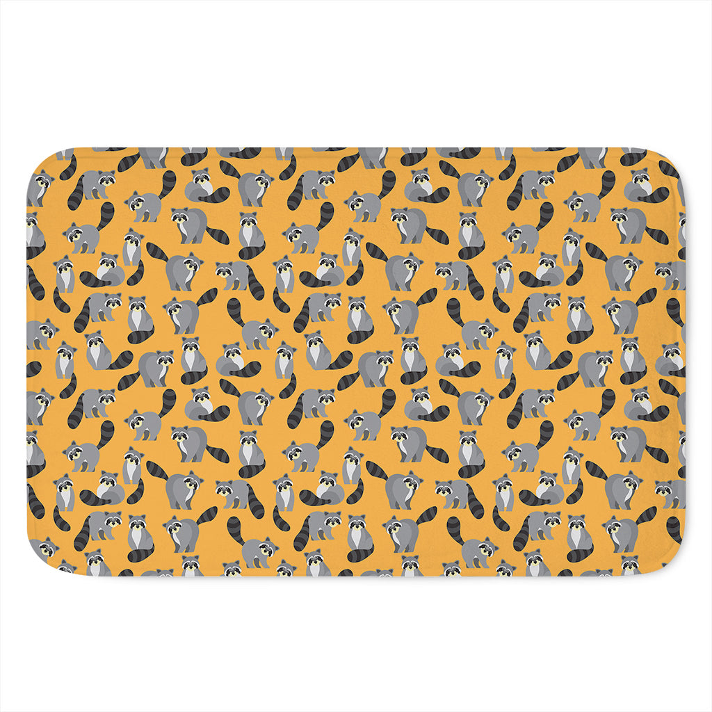 Cute Raccoon Pattern Print Indoor Door Mat
