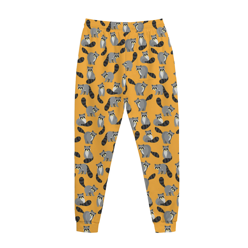Cute Raccoon Pattern Print Jogger Pants