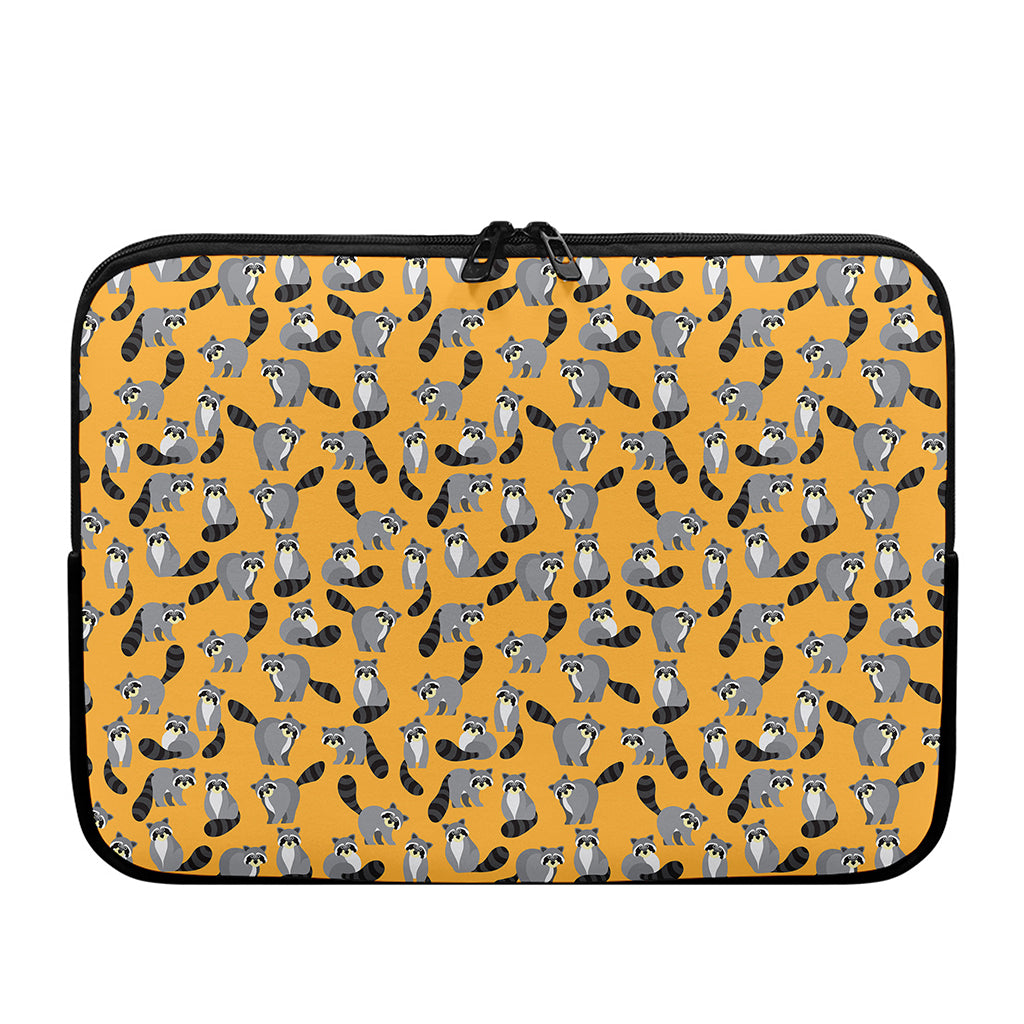 Cute Raccoon Pattern Print Laptop Sleeve