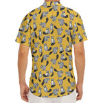 Cute Raccoon Pattern Print Men's Deep V-Neck Shirt