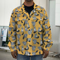 Cute Raccoon Pattern Print Men's Shirt Jacket