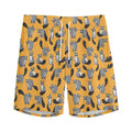 Cute Raccoon Pattern Print Men's Athletic Shorts