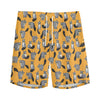 Cute Raccoon Pattern Print Men's Sports Shorts