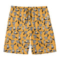 Cute Raccoon Pattern Print Men's Swim Trunks