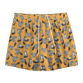Cute Raccoon Pattern Print Mesh Shorts