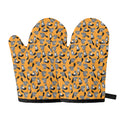 Cute Raccoon Pattern Print Oven Mitts
