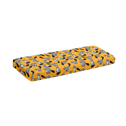 Cute Raccoon Pattern Print Piano Keyboard Cover
