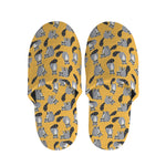 Cute Raccoon Pattern Print Slippers