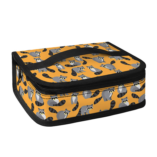 Cute Raccoon Pattern Print Small Lunch Bag