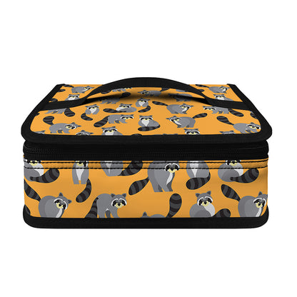 Cute Raccoon Pattern Print Small Lunch Bag