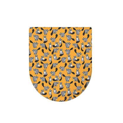 Cute Raccoon Pattern Print Toilet Lid Cover