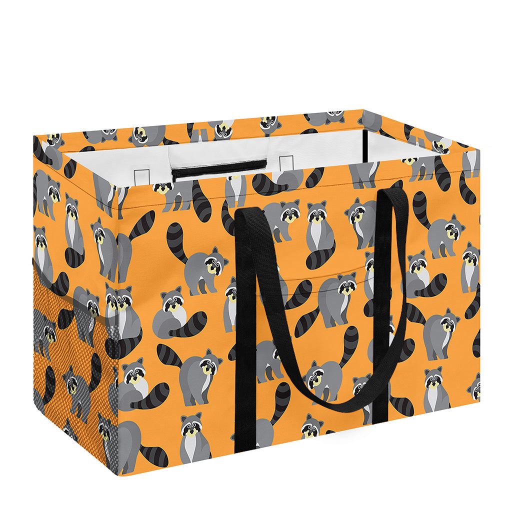 Cute Raccoon Pattern Print Utility Tote Bag