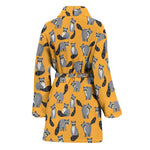 Cute Raccoon Pattern Print Women's Bathrobe