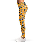 Cute Raccoon Pattern Print Women's Leggings