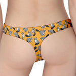 Cute Raccoon Pattern Print Women's Thong