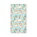 Cute Rainbow Unicorn Pattern Print Baby Crib Sheet