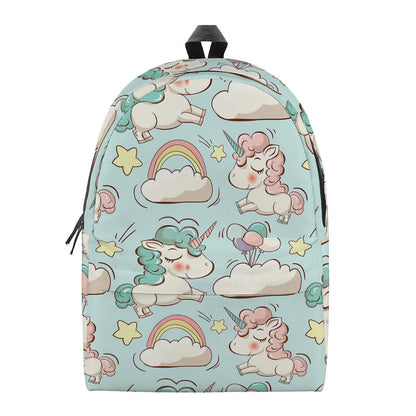 Cute Rainbow Unicorn Pattern Print Backpack