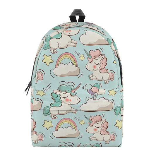 Cute Rainbow Unicorn Pattern Print Backpack