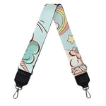 Cute Rainbow Unicorn Pattern Print Bag Strap